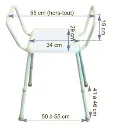 tabouret suélevé haut de douche gréco.webp