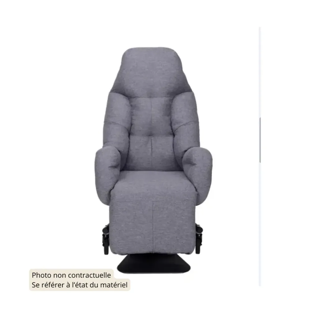 [LIBEII] Liberty E II Fauteuil coquille électrique (380, Tissu Chiné Gris, Très bon état)