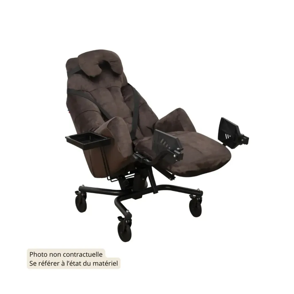Essentiel e Fauteuil coquille électrique (380, 460, Tissu Chiné Gris, Très bon état)
