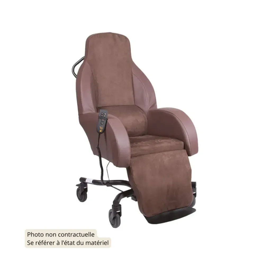 Posture Fauteuil coquille électrique (390, 450, Microfibre Chocolat, Très bon état)