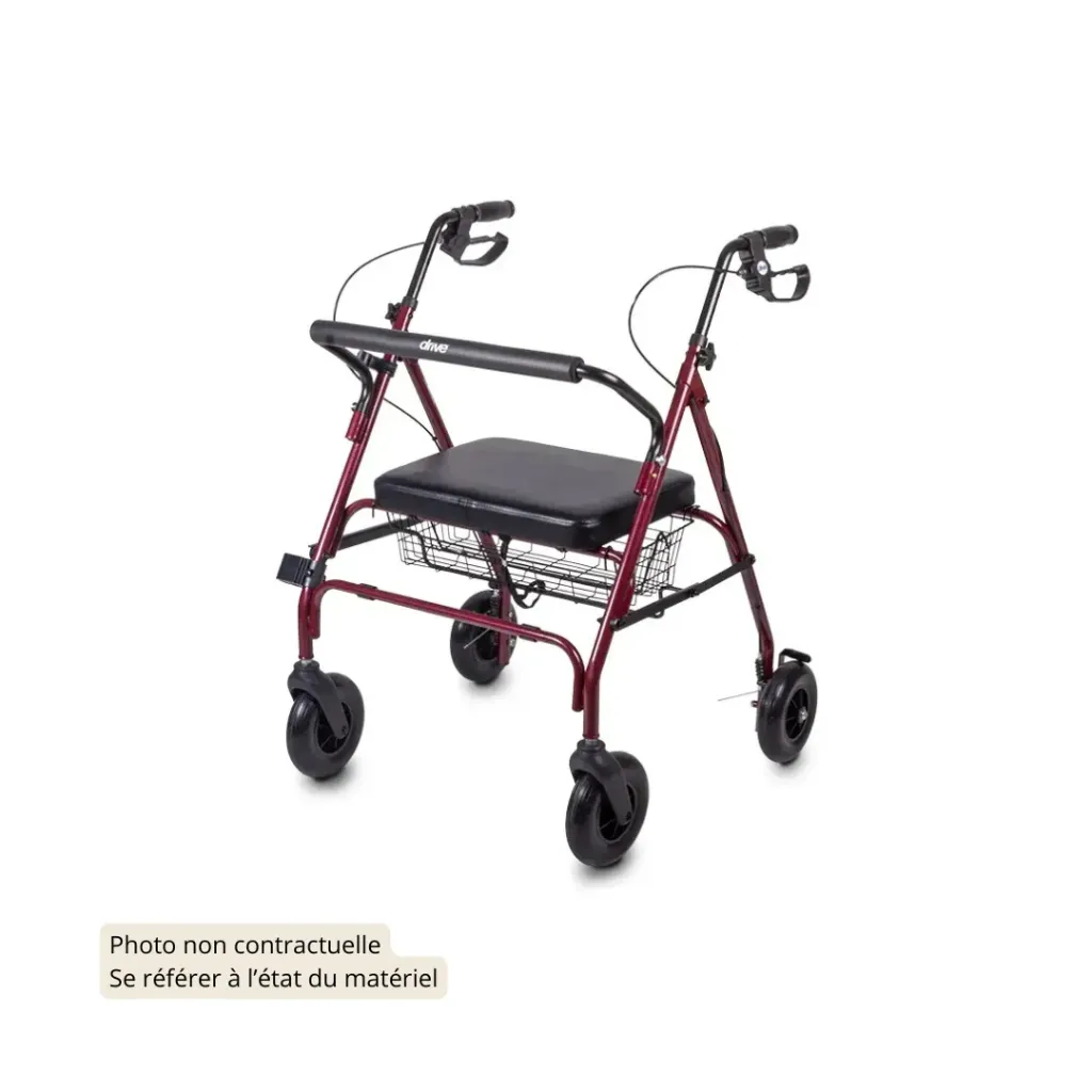 GOLITE 200 - Bariatrique Déambulateur 4 roues