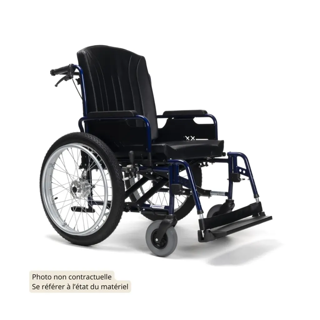 Eclips XXL Fauteuil roulant manuel (750, 530, Bleu, Très bon état)