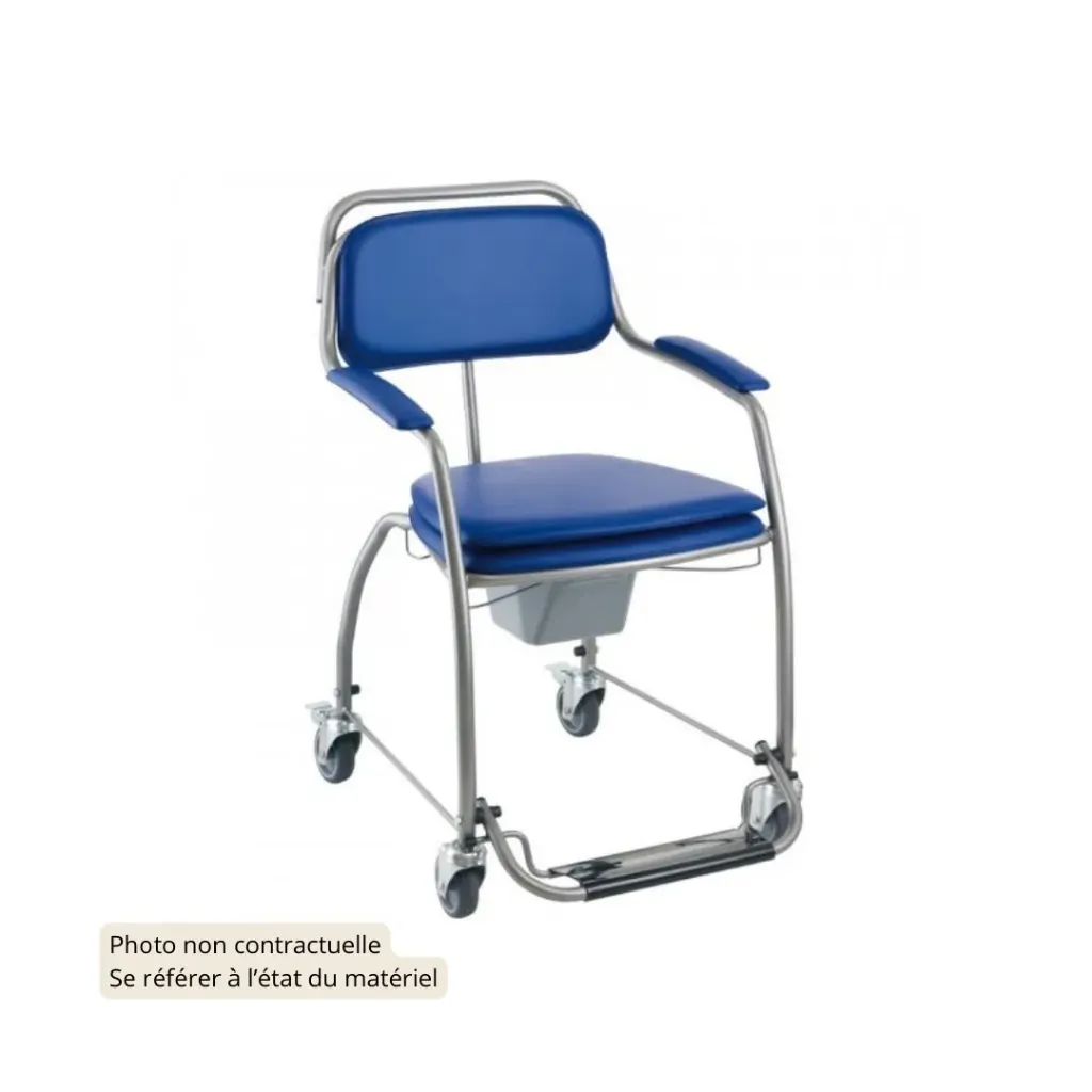 OMEGA H750 Chaise percée à roulette (Très bon état)