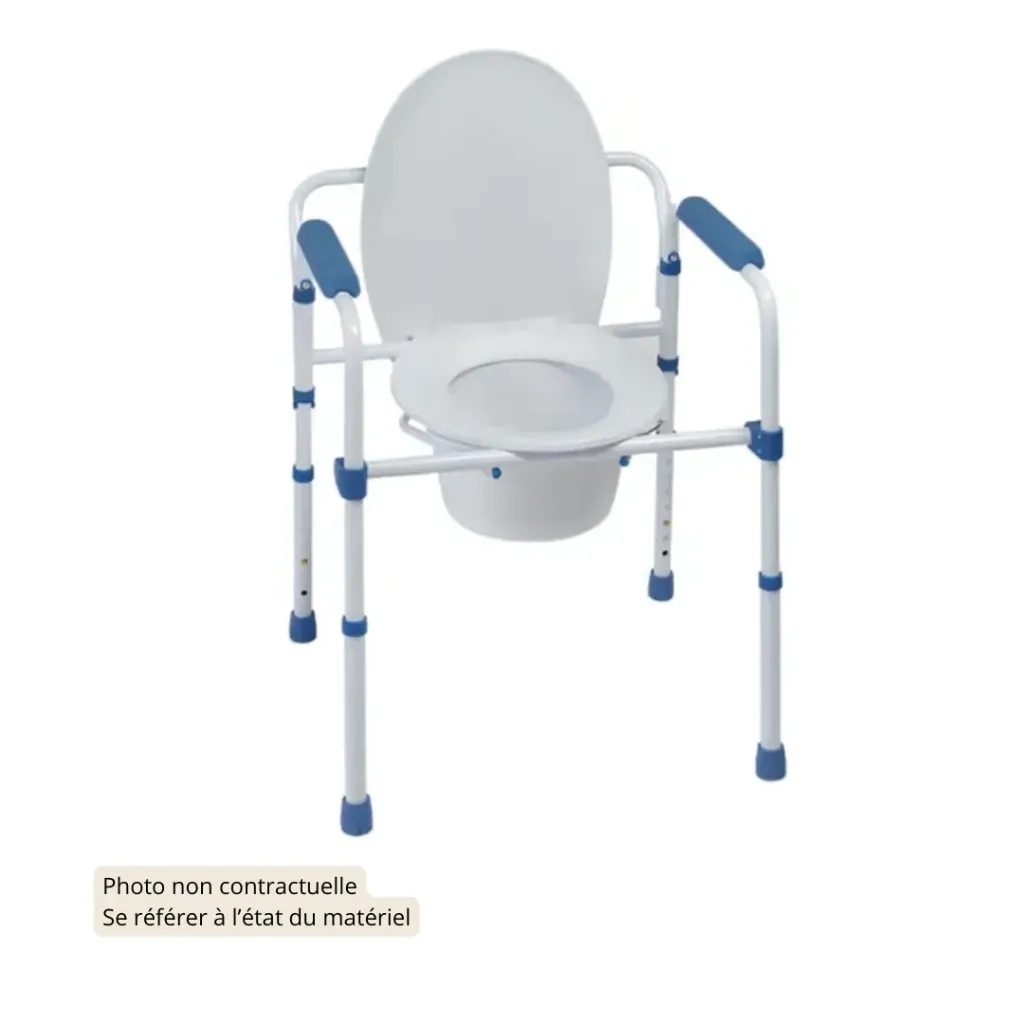 BLUE STEEL 3 EN 1 Chaise percée fixe (Très bon état)