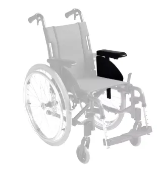 Accoudoir n°1 manchette courte Invacare Accoudoir SP1644227-0653 / SP1644228-0653 (Droite)