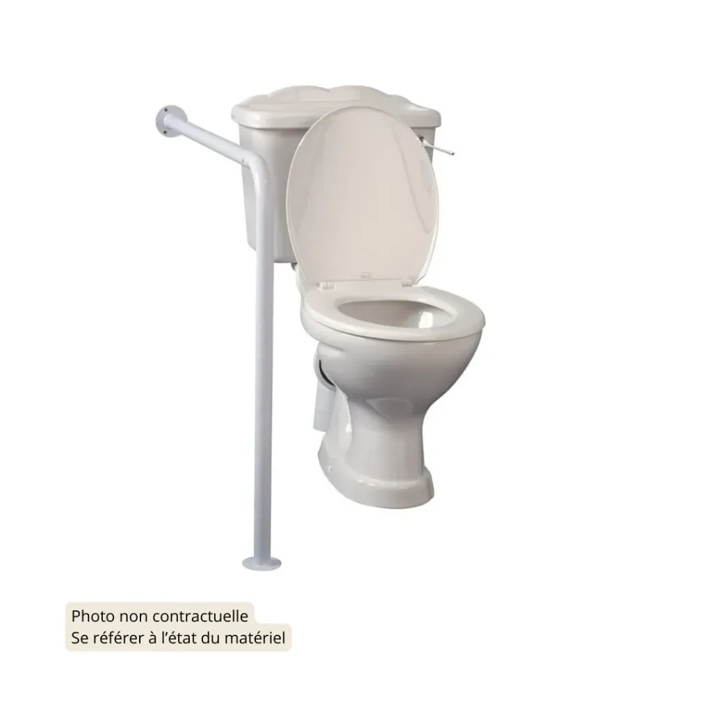 Barre d'appui WC sol-mur