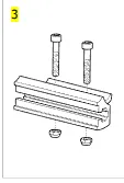 Fixation de frein roues de 22" et 24" Confort Invacare - 1491317