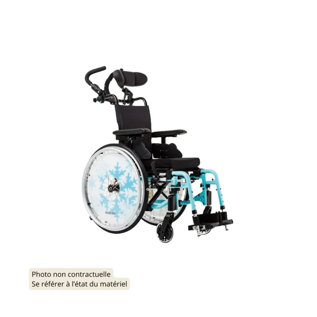 ACTION 3 junior Evolutif (L 305, H 410, Standard, Dossier fixe, 20" (50,8 cm), Pneumatique, Aluminium, Jaune Ardent, Très bon état)