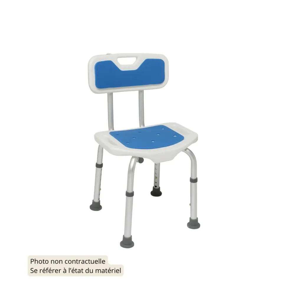 12329 Chaise de douche fixe