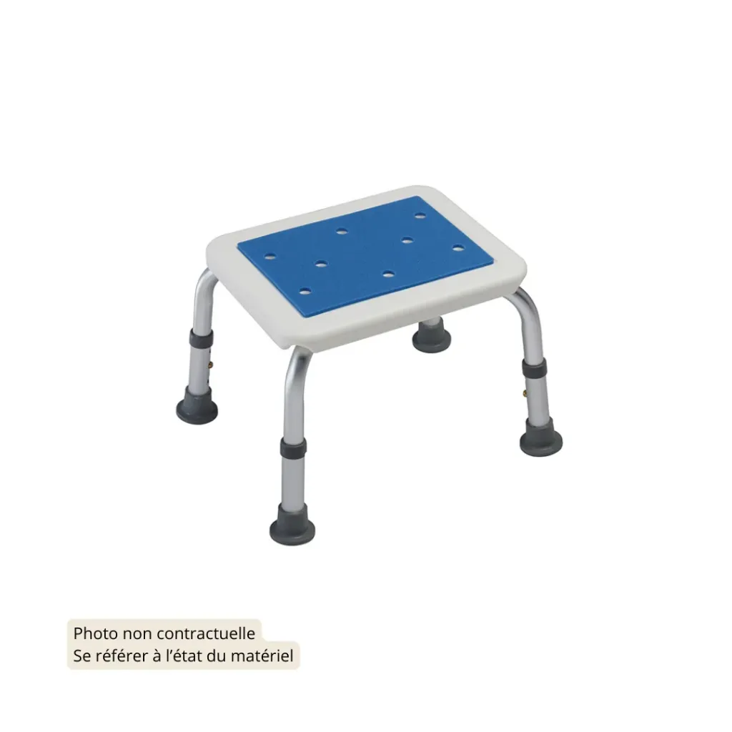 Bleu Seat Marche pied pour salle de bain