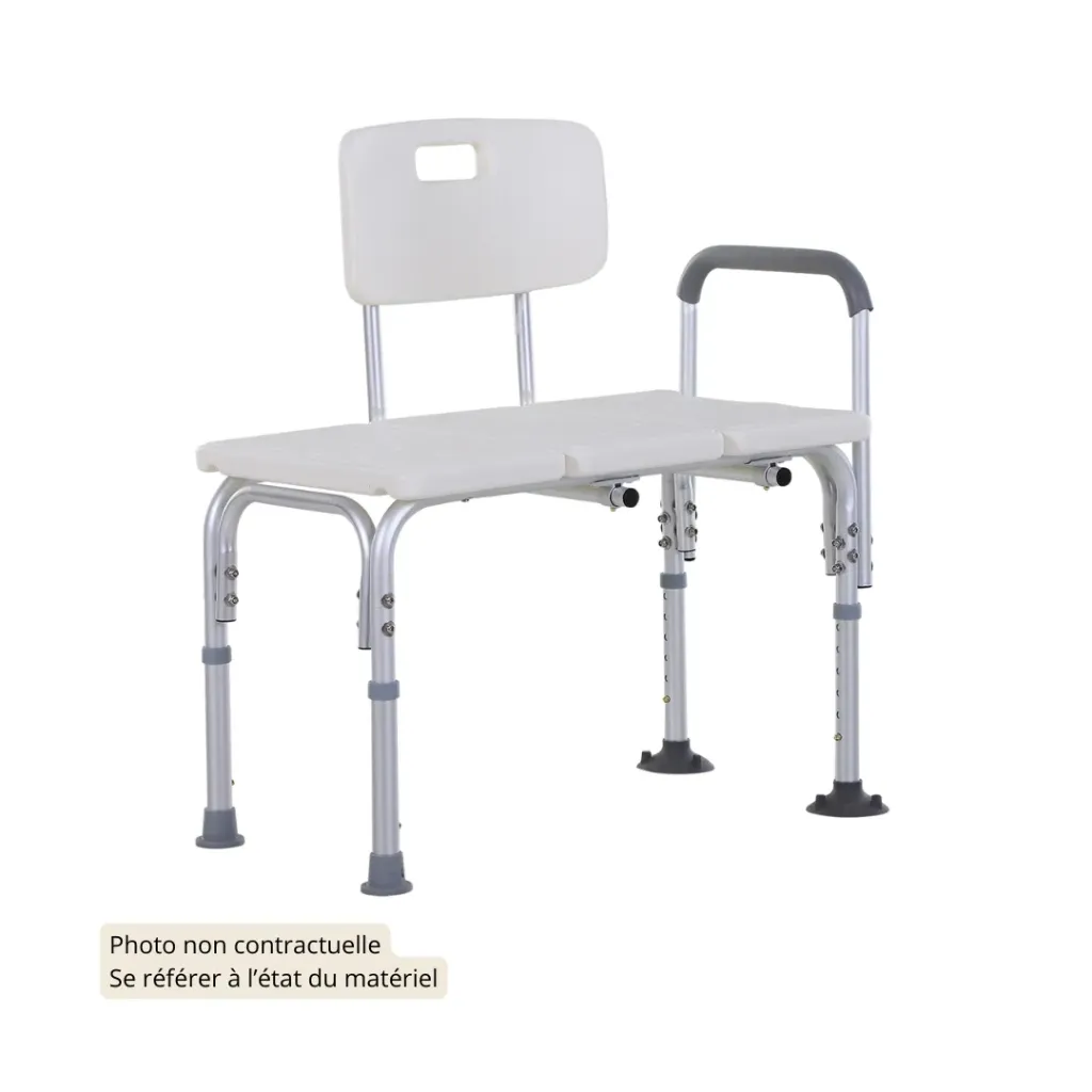 Chaise de douche style banc