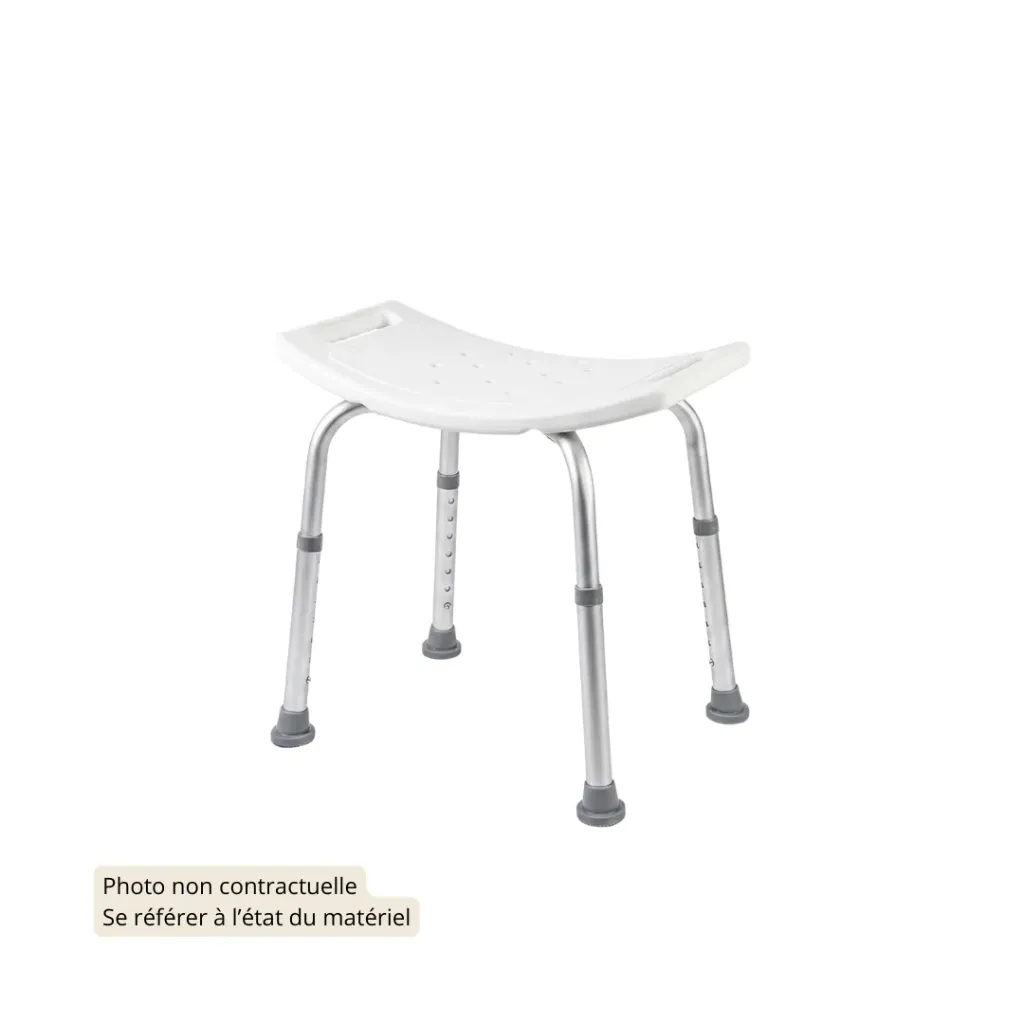 Tabouret de douche assise en U