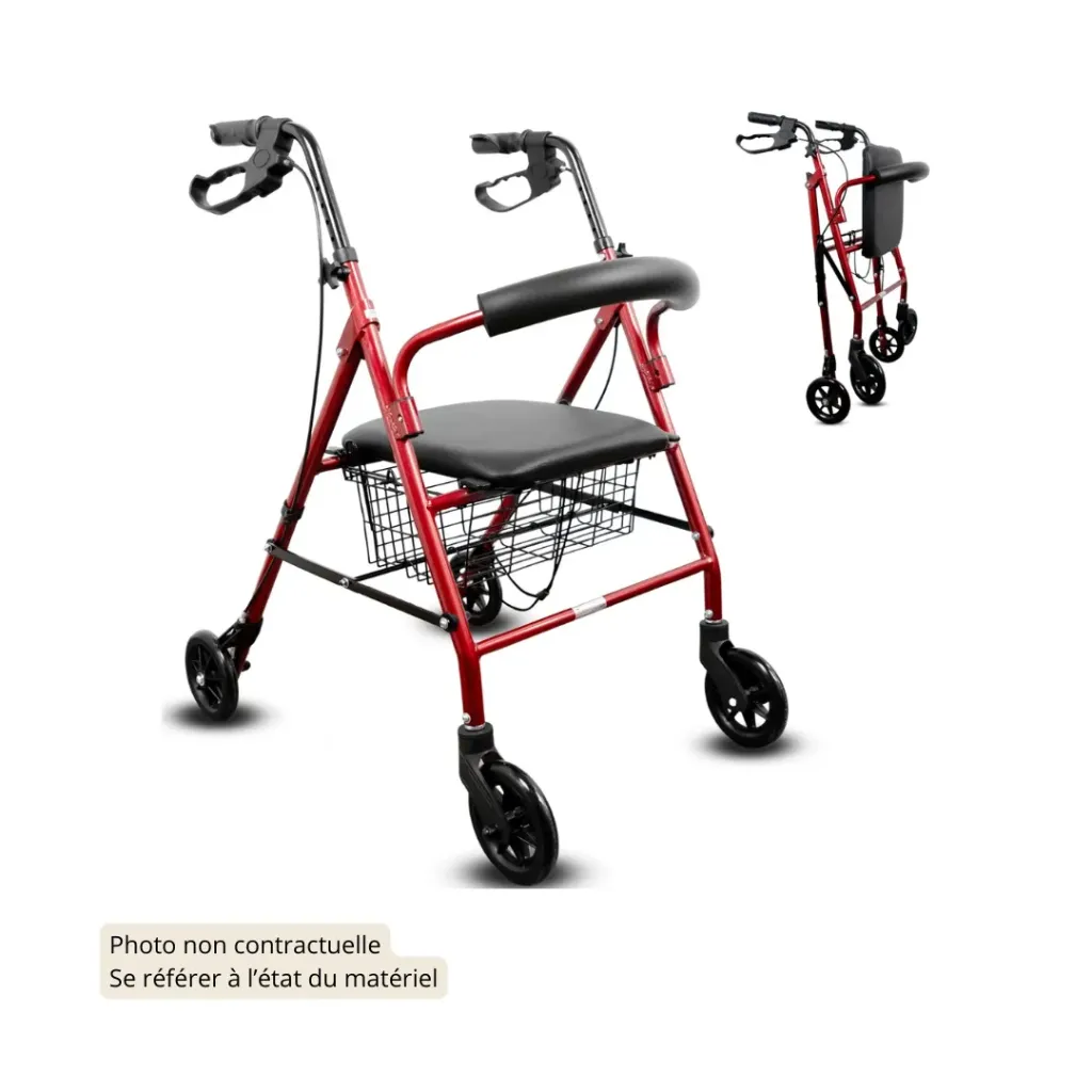 Rollator à 4 roues 10215BL-1