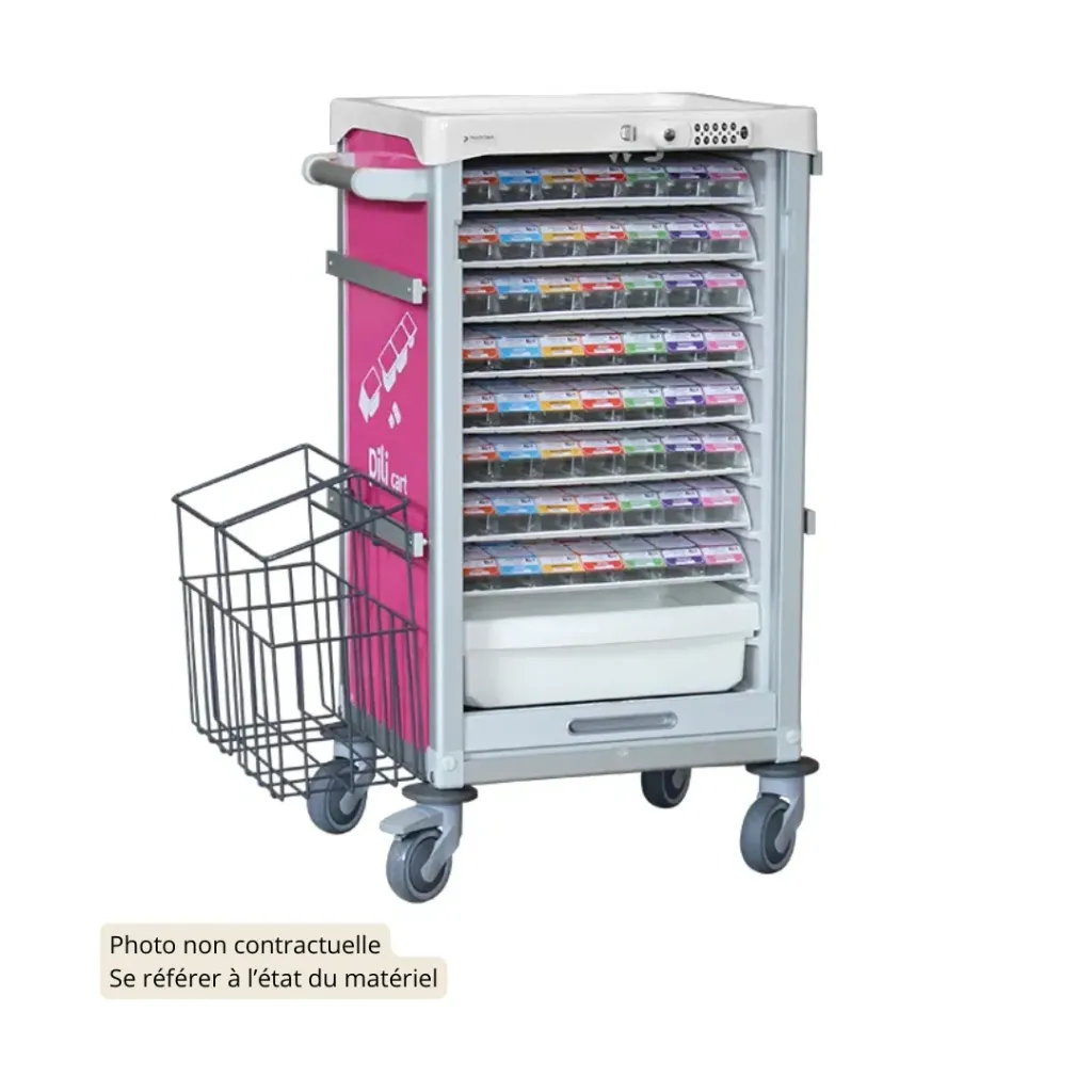 Chariot de distribution du médicament Pili cart