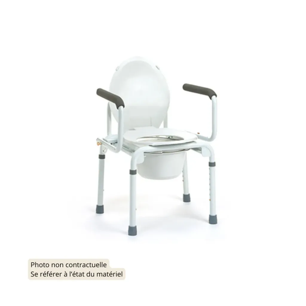 Chaise percée 3 en 1 réhausse WC / cadre de toilette