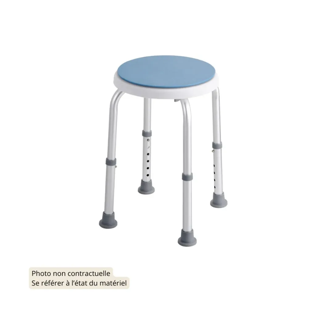 Tabouret assise pivotante